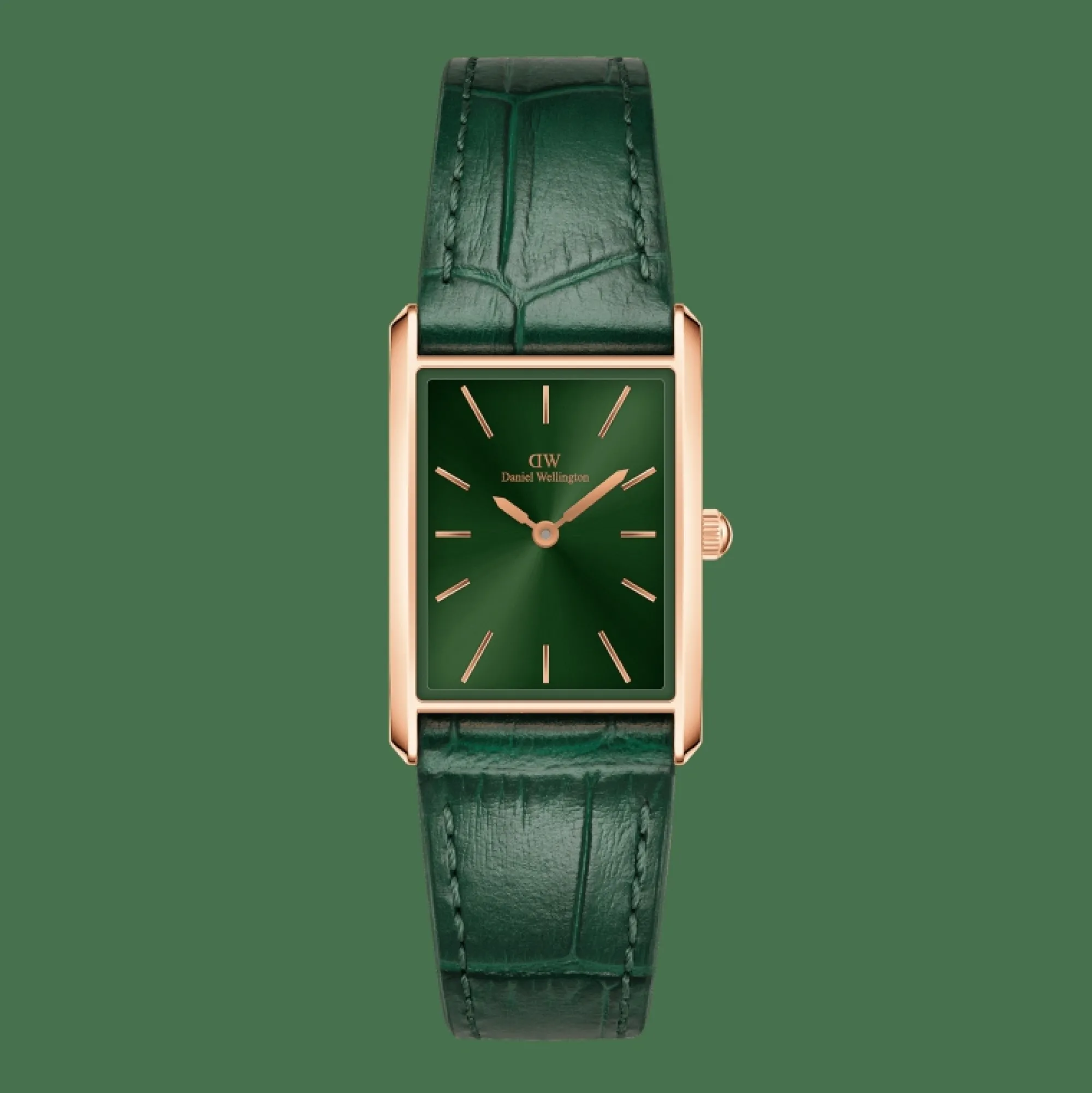 Damen Daniel Wellington Bound Crocodile Emerald Sunray