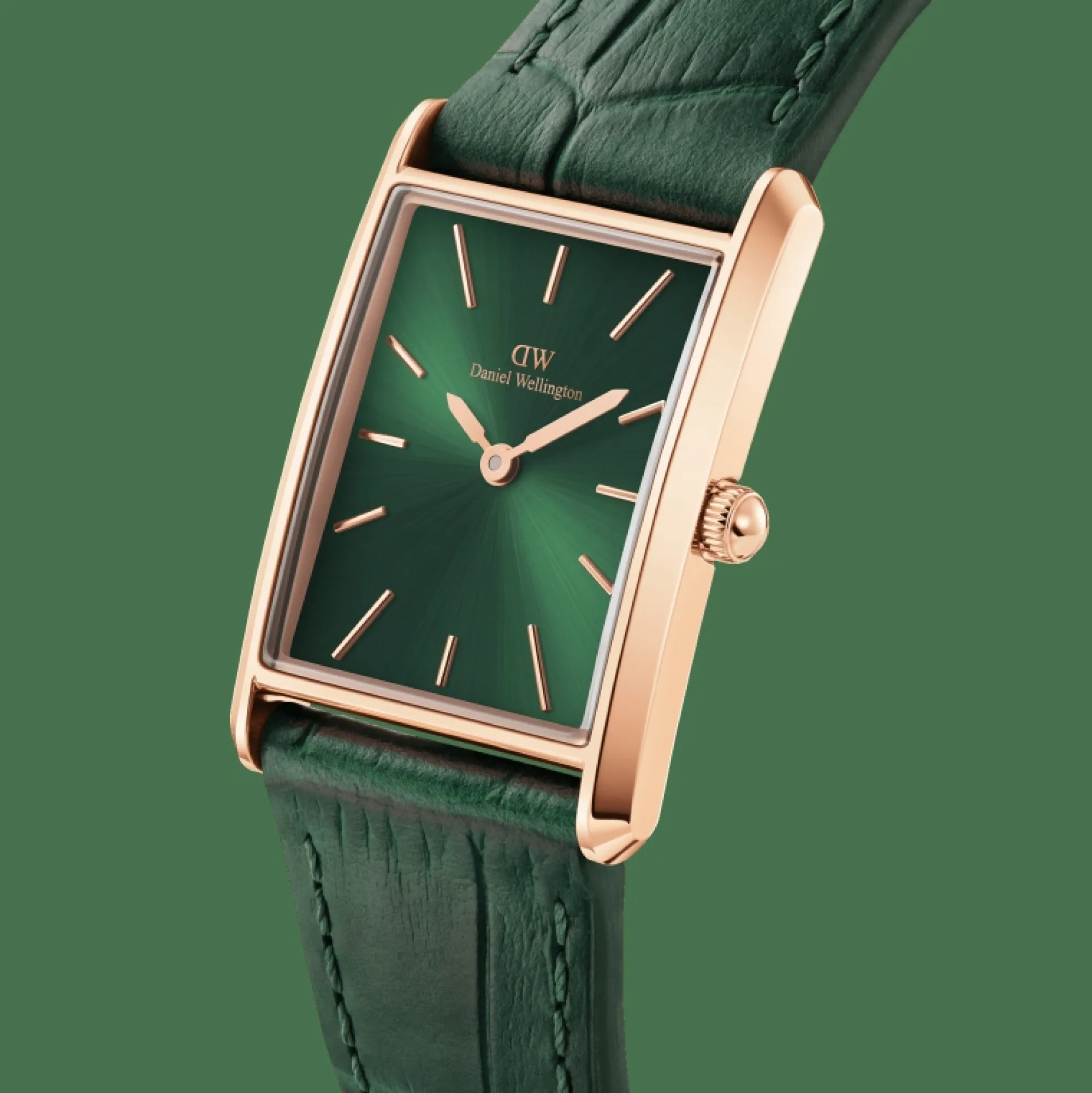 bound_crocodile_emerald_sunray_rose_gold_2.webp Damen Daniel Wellington Bound Crocodile Emerald Sunray
