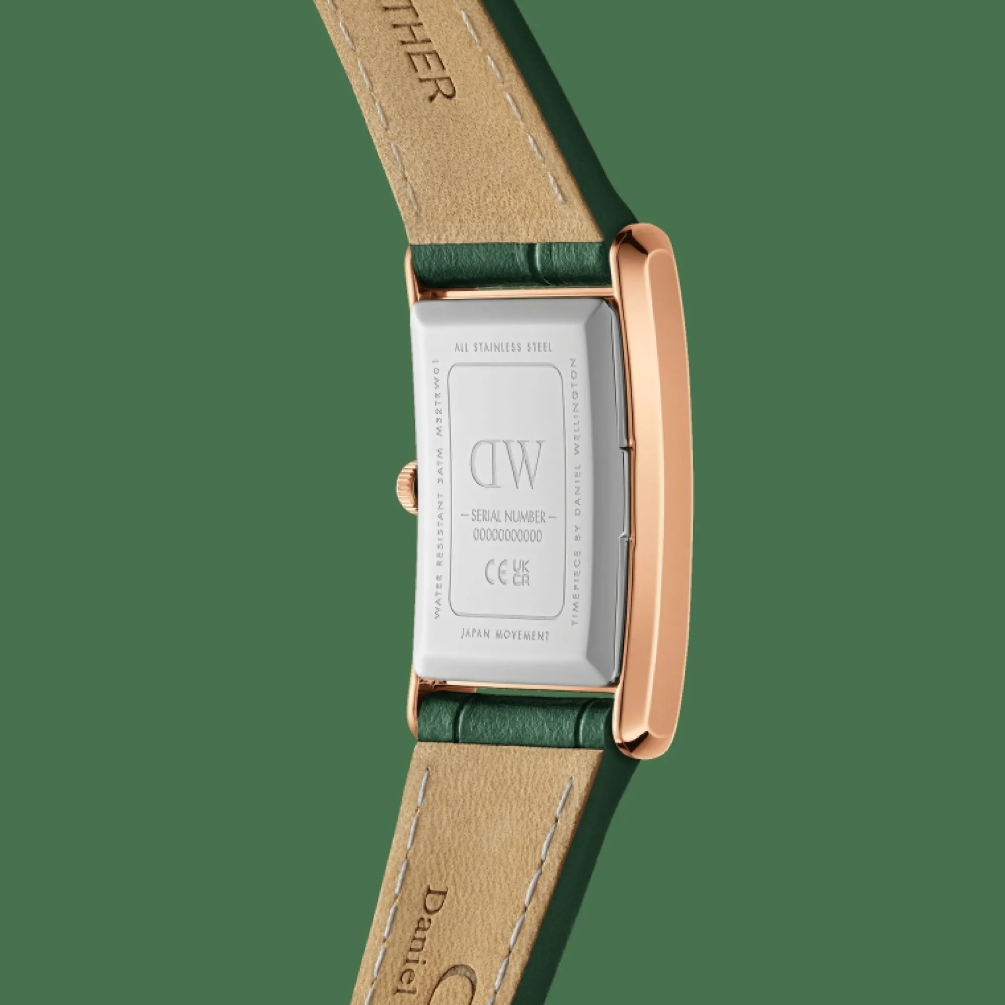 bound_crocodile_emerald_sunray_rose_gold_3.webp Damen Daniel Wellington Bound Crocodile Emerald Sunray