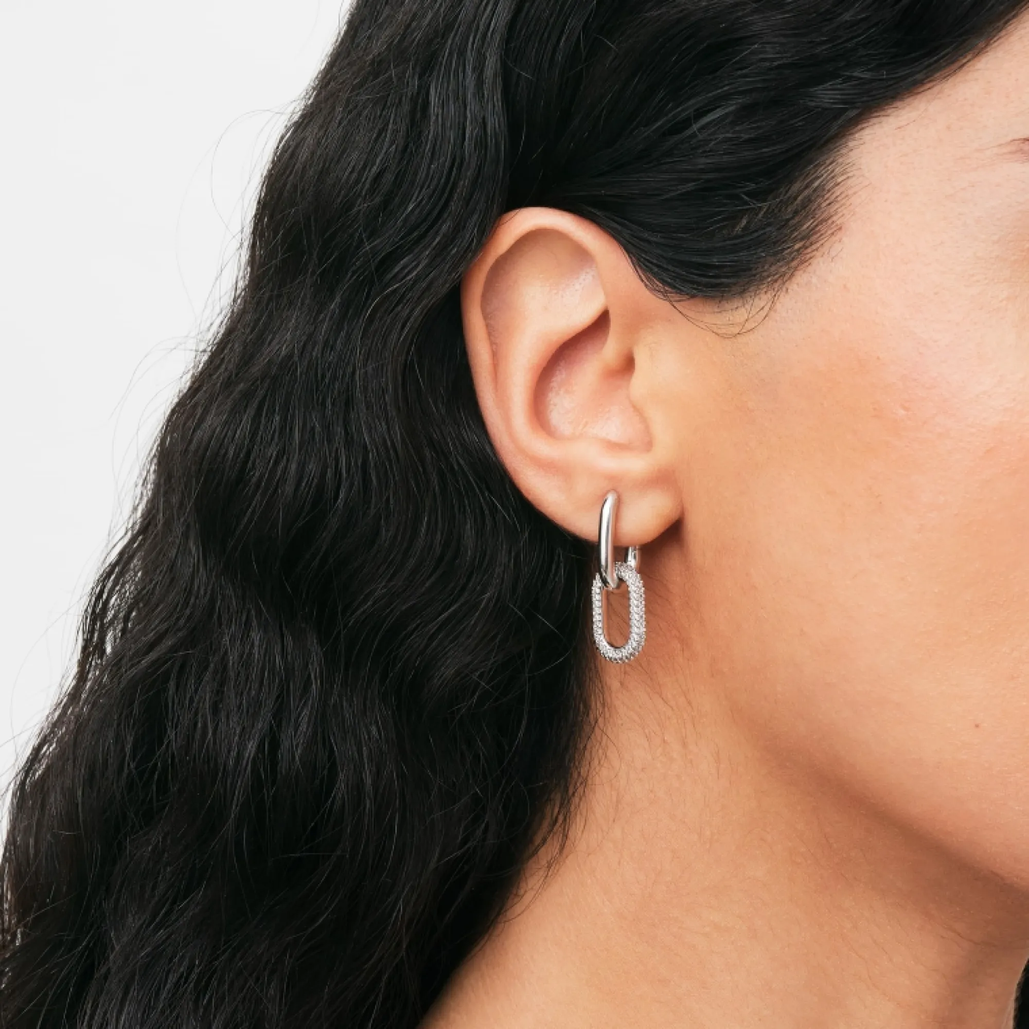Daniel Wellington Crystal Link Earrings