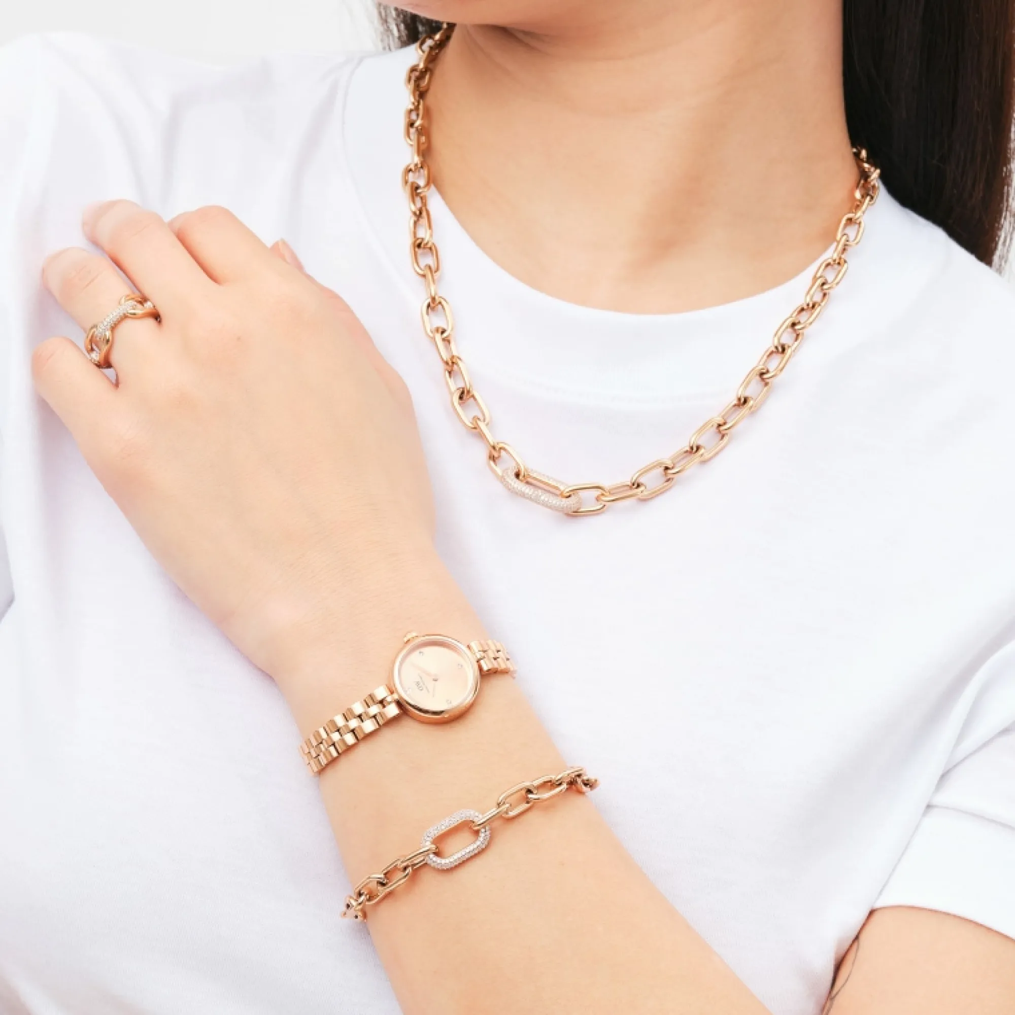 Daniel Wellington Crystal Link Necklace