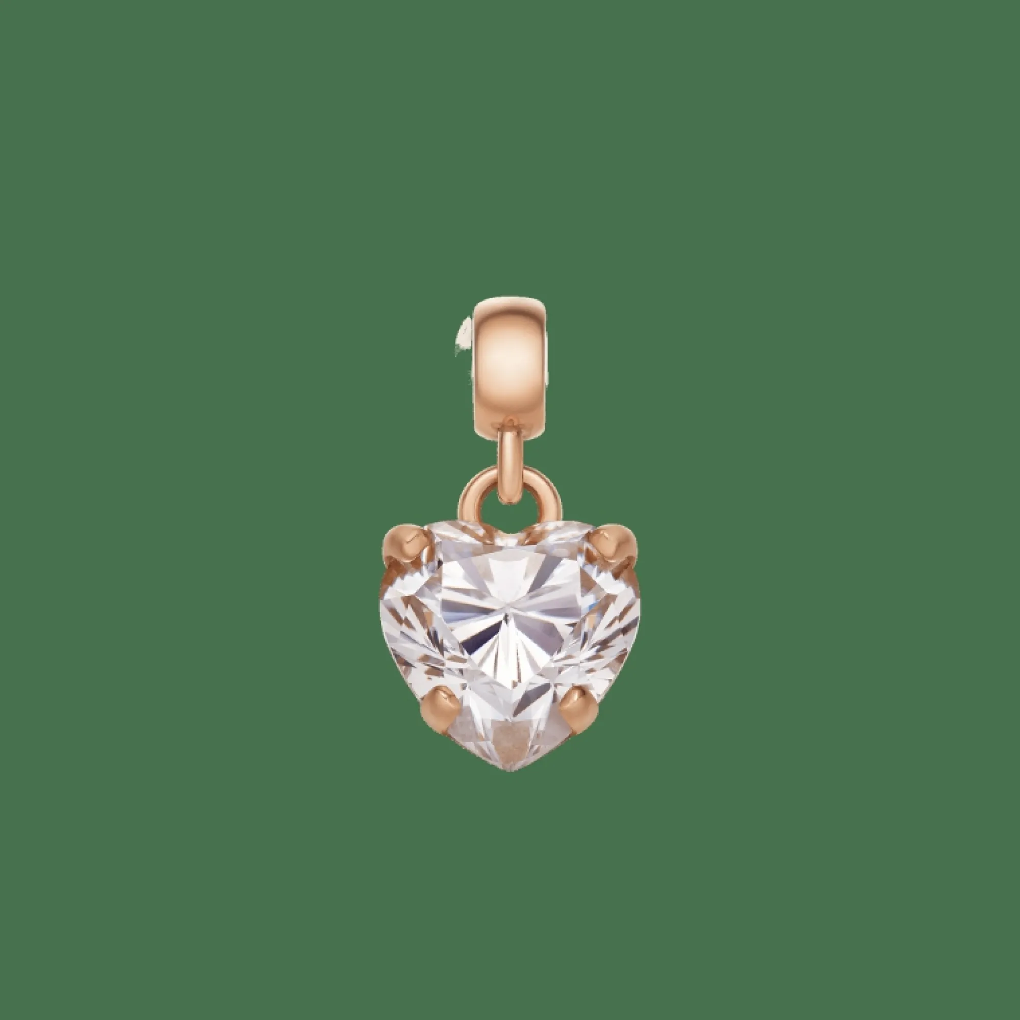 Daniel Wellington Heart White Crystal Charm RG