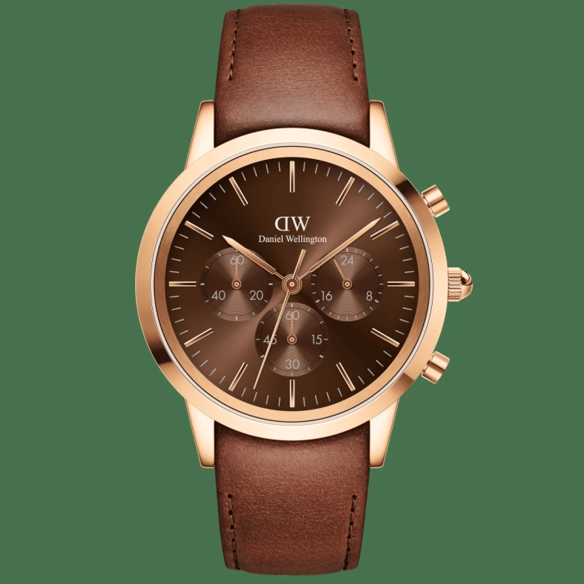 Herren Daniel Wellington Iconic Chronograph St Mawes Amber RG