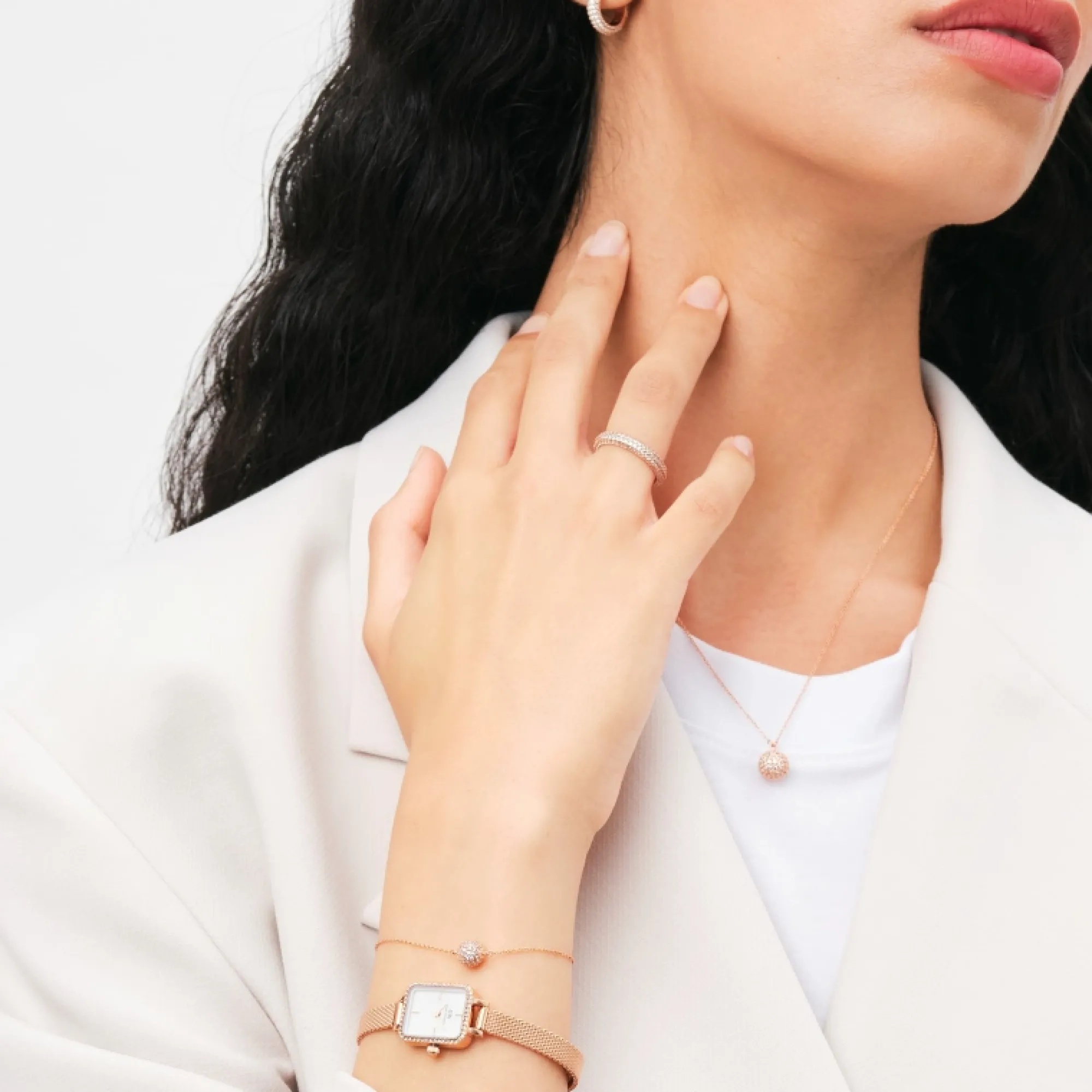 Daniel Wellington Pavé Crystal Pendant Bracelet