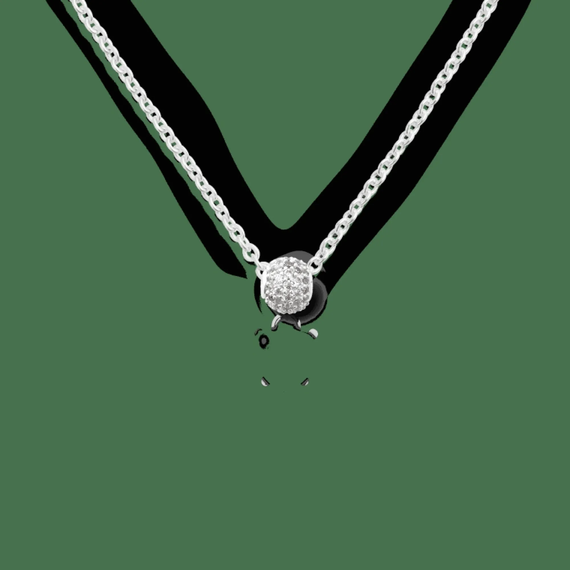 pav_orb_white_crystal_charm_s_sterling_silver_2.webp Daniel Wellington Pavé Orb White Crystal Charm S925 Sterling