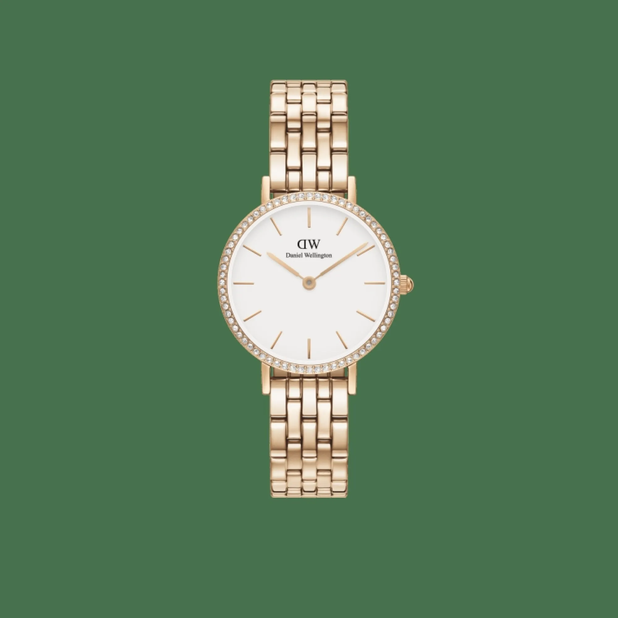Damen Daniel Wellington Petite Lumine Bezel 5-Link Melrose