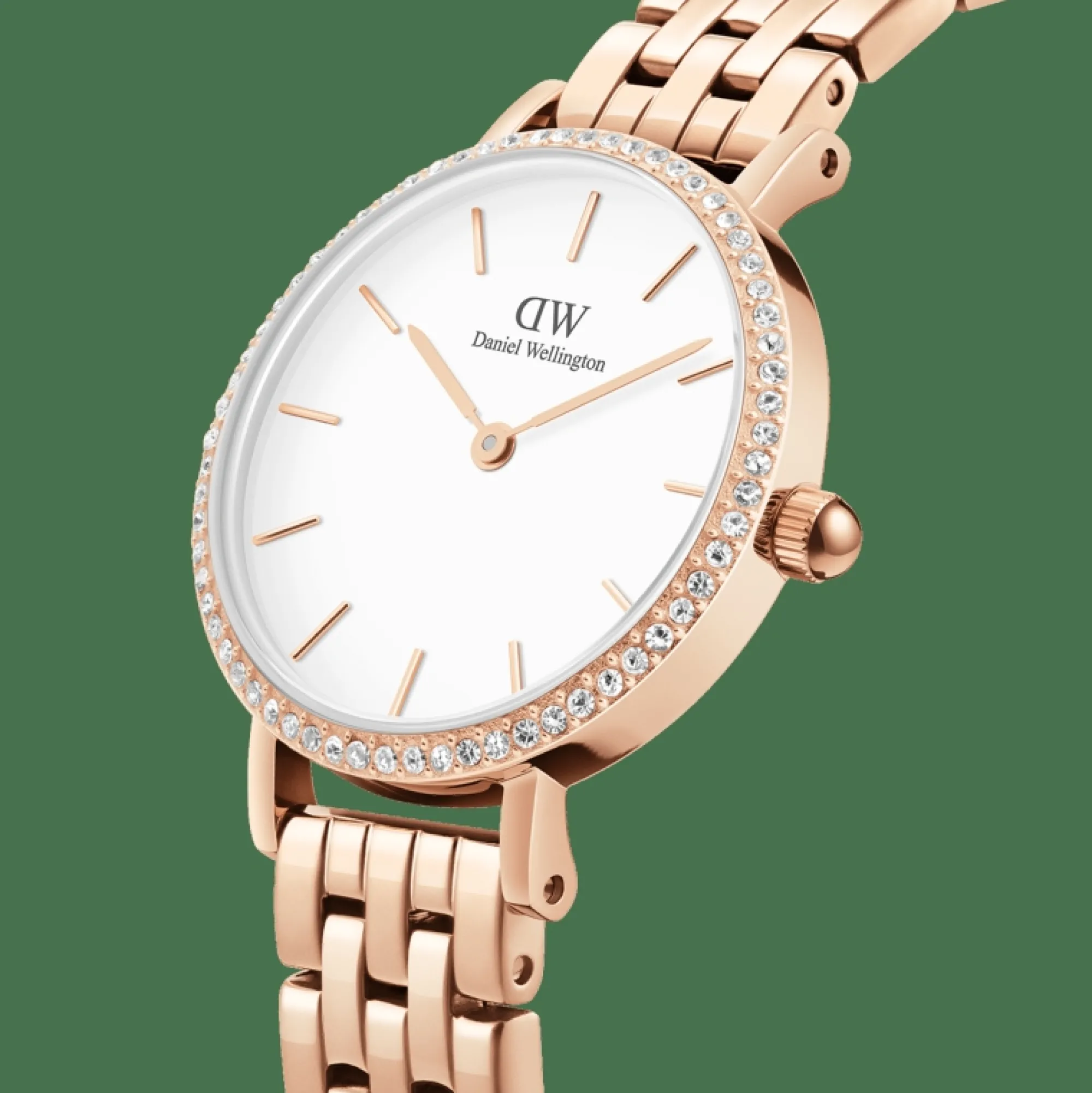 Damen Daniel Wellington Petite Lumine Bezel 5-Link Melrose