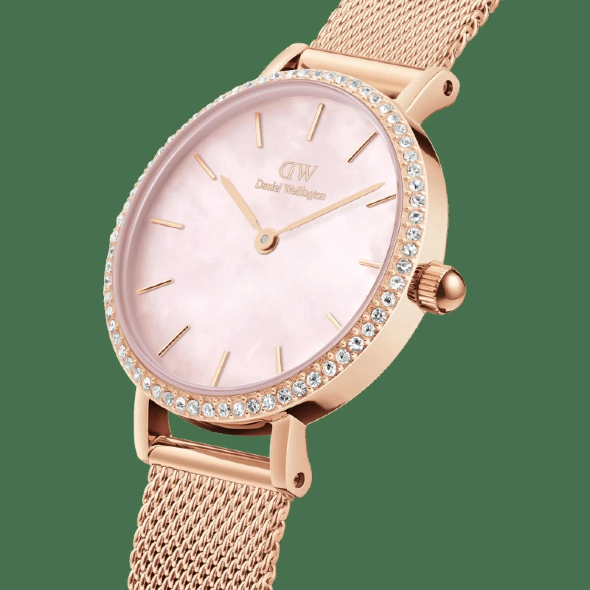 Damen Daniel Wellington Petite Lumine Bezel Melrose Pink MOP