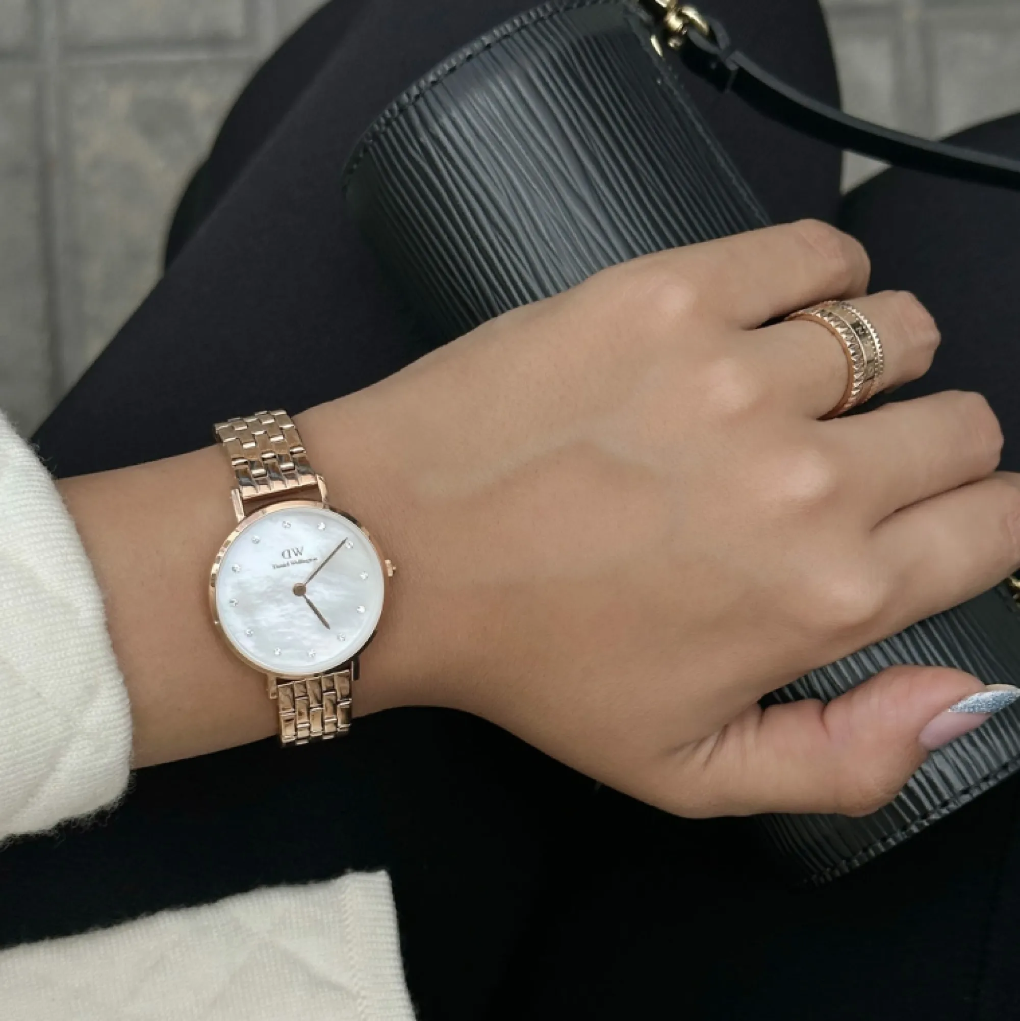 Damen Daniel Wellington Petite Lumine 5-Link Melrose