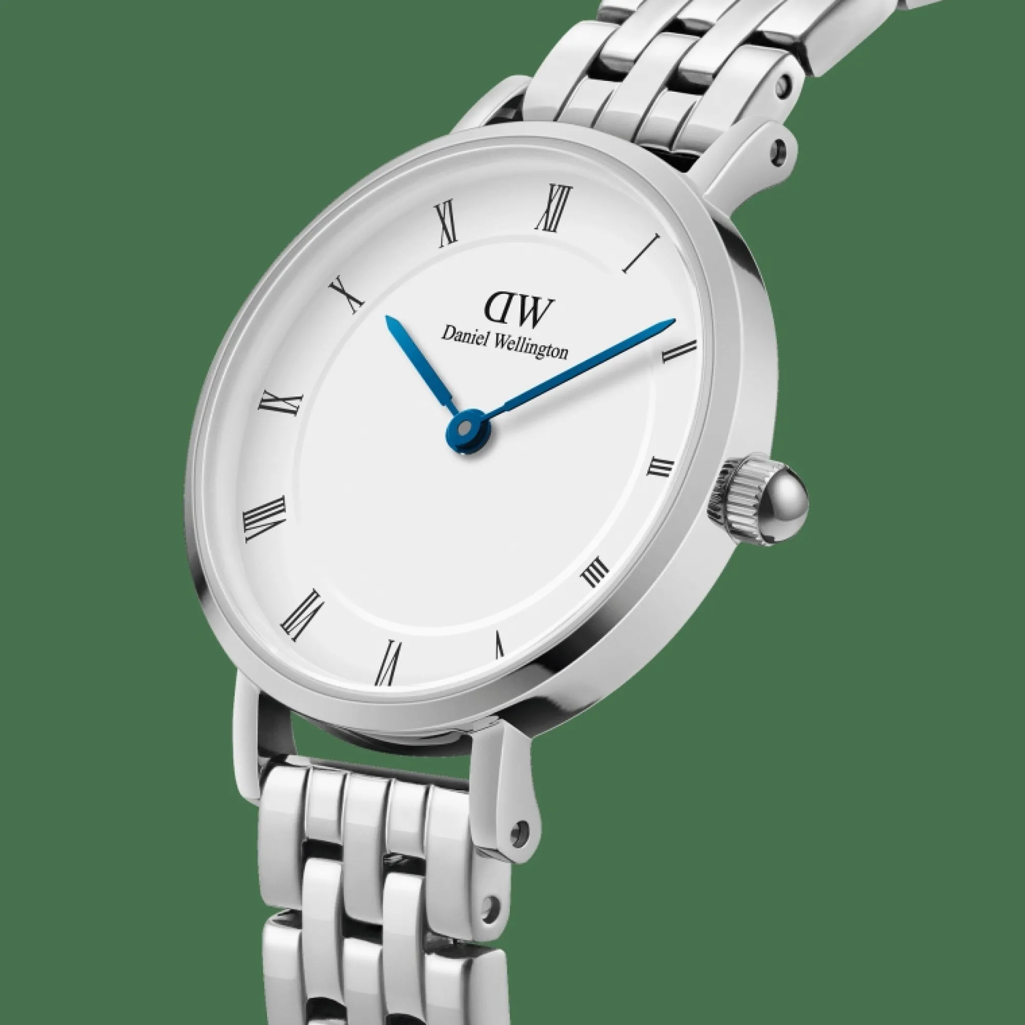 petite_roman_numerals_link_silver_2.webp Damen Daniel Wellington Petite Roman Numerals 5-Link
