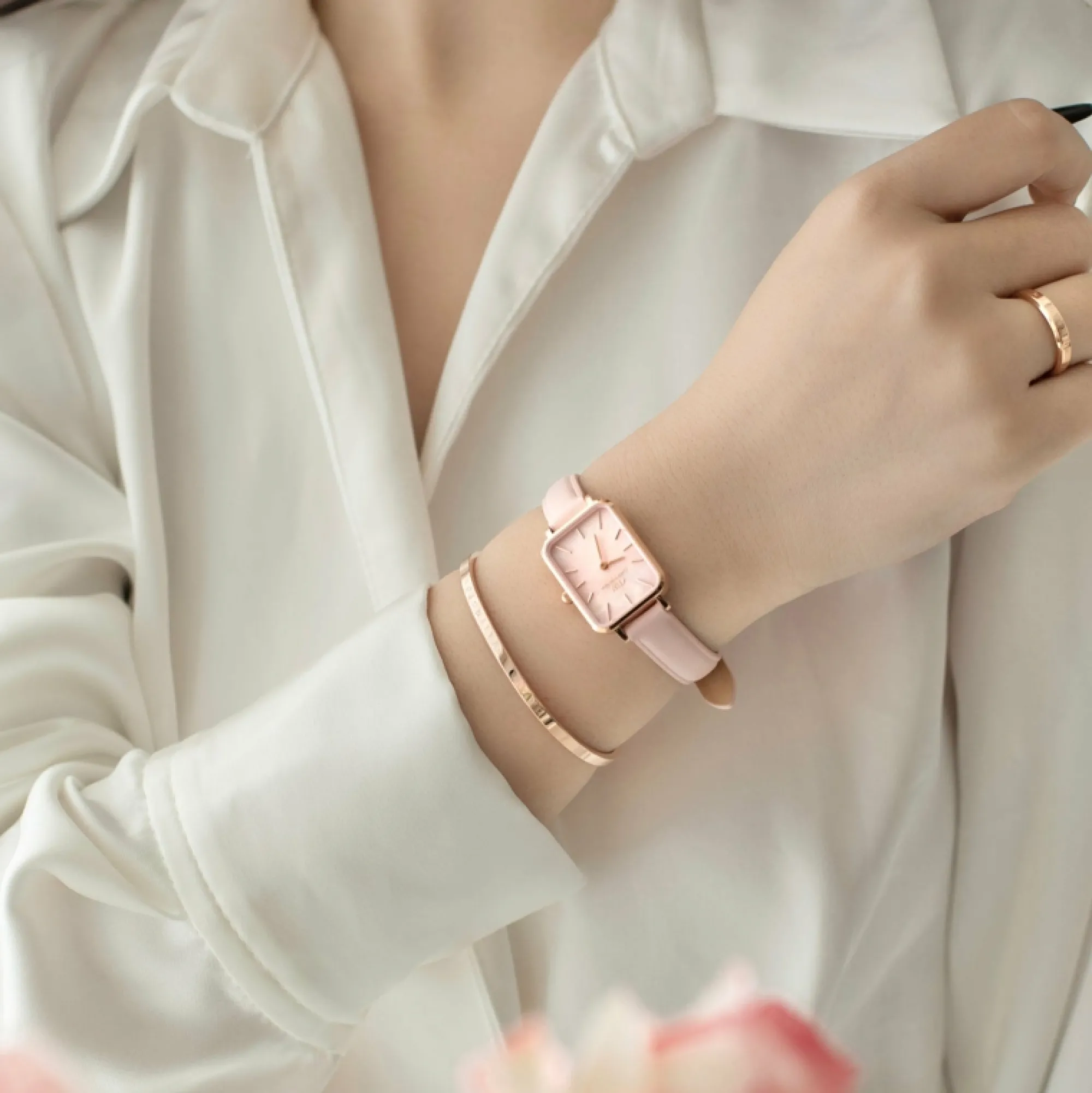 Damen Daniel Wellington Quadro Cherry Blossom
