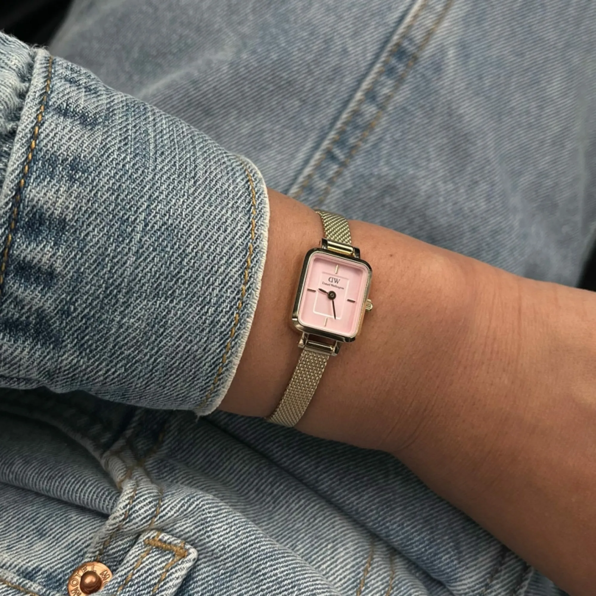 Damen Daniel Wellington Quadro Mini Ever Blush