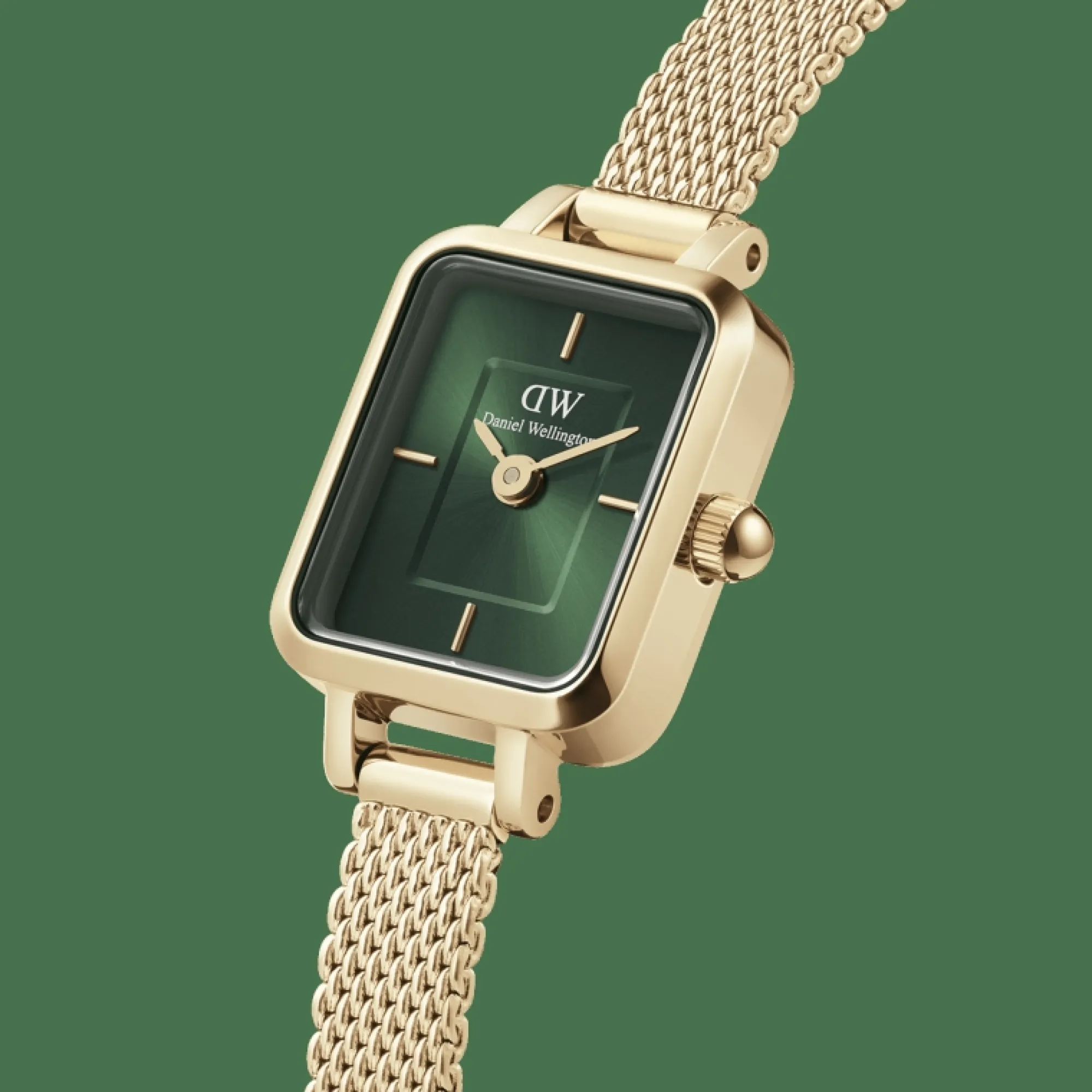 quadro_mini_evergold_emerald_2.webp Damen Daniel Wellington Quadro Mini Ever Emerald