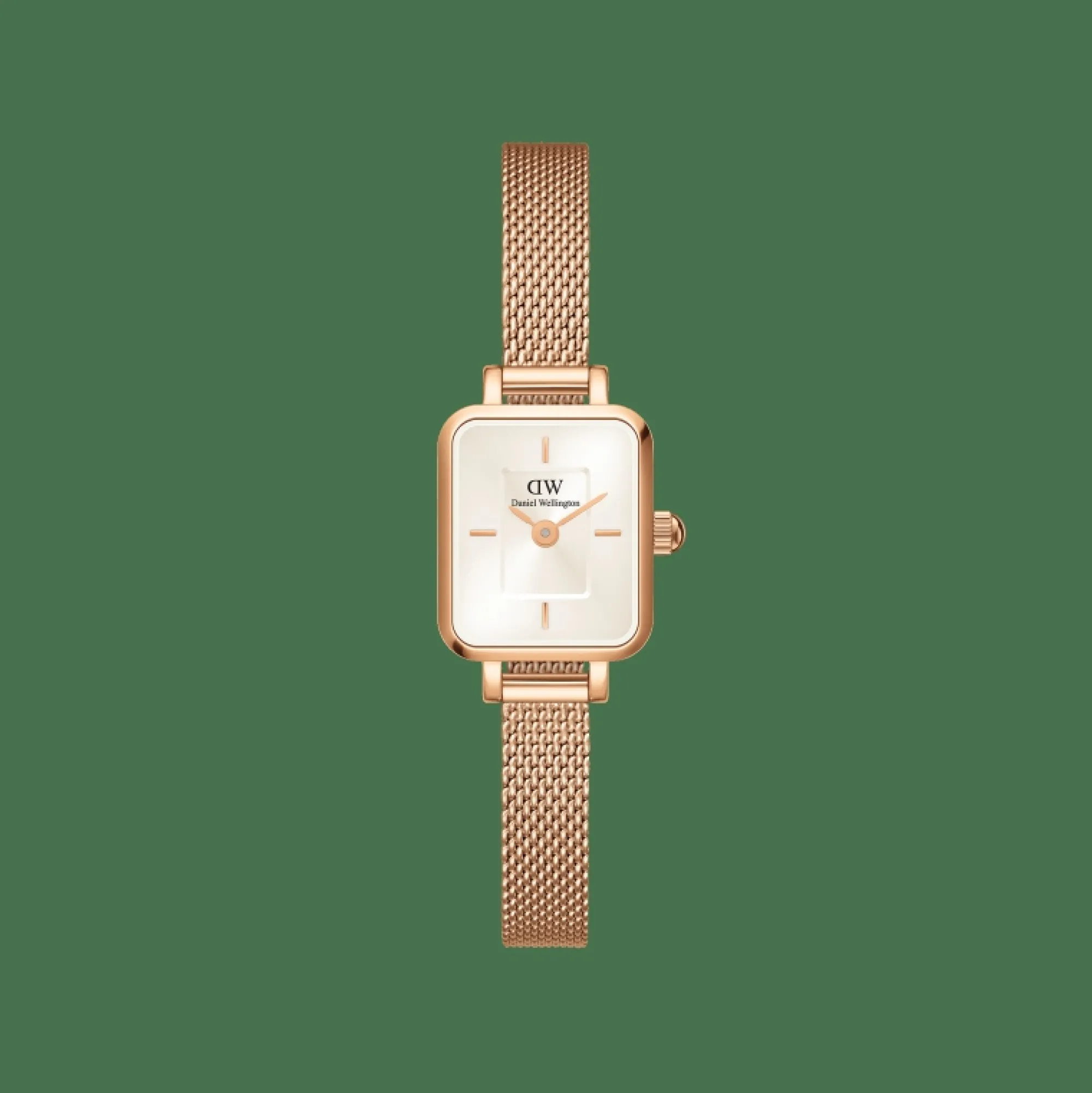 Damen Daniel Wellington Quadro Mini Melrose Champagne