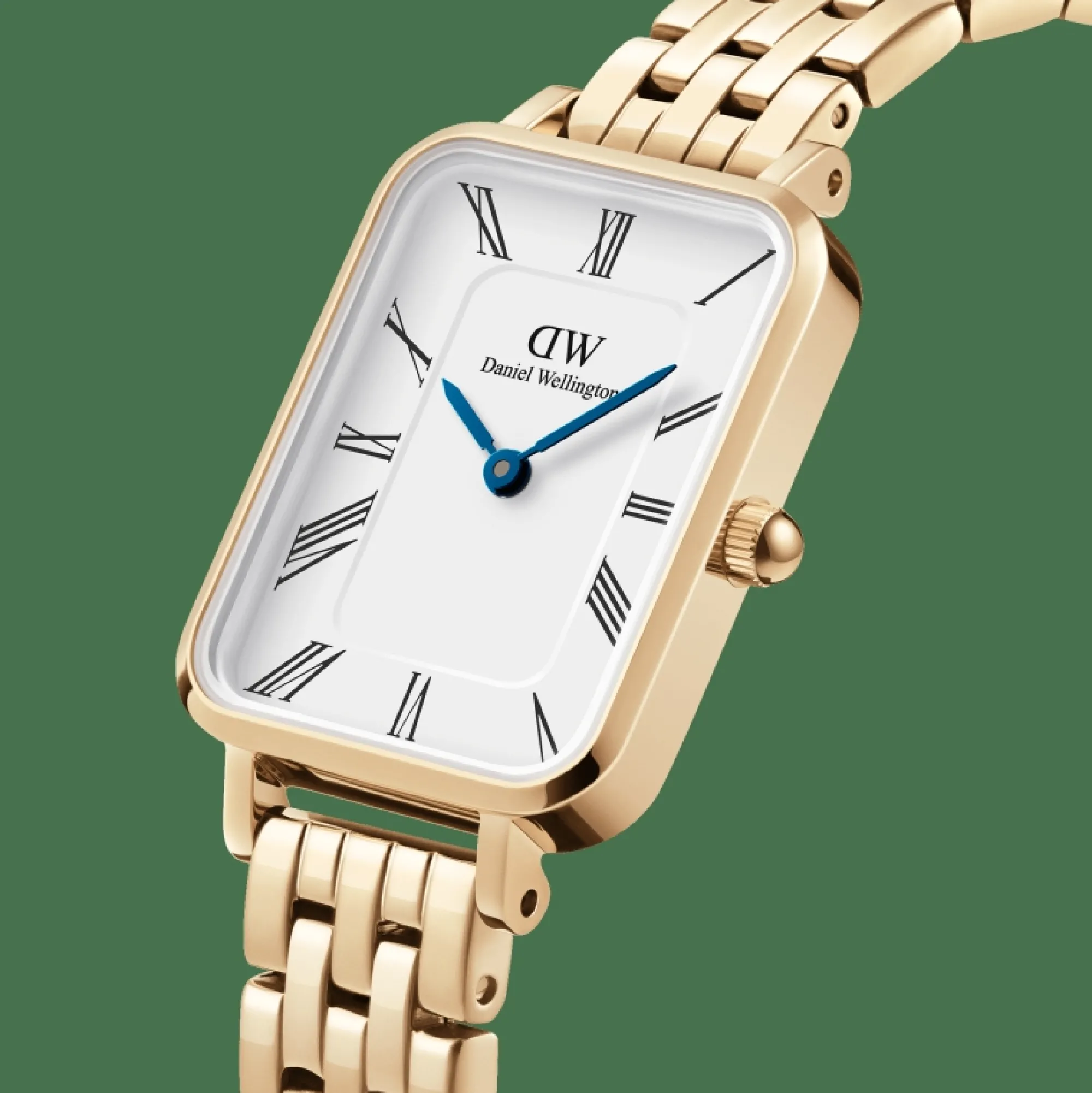 quadro_roman_numerals_link_gold_2.webp Damen Daniel Wellington Quadro Roman Numerals 5-Link