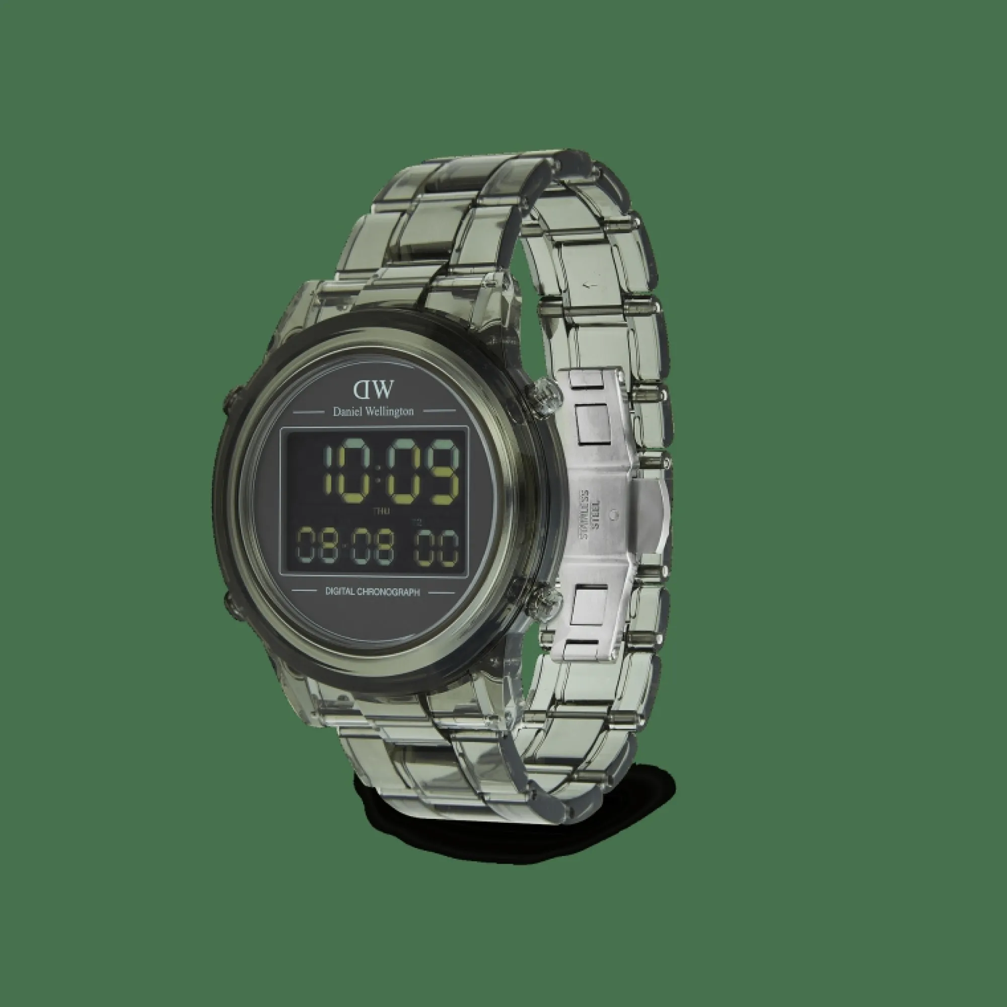 retro_digital_dark_green_4.webp Damen Daniel Wellington Retro Digital