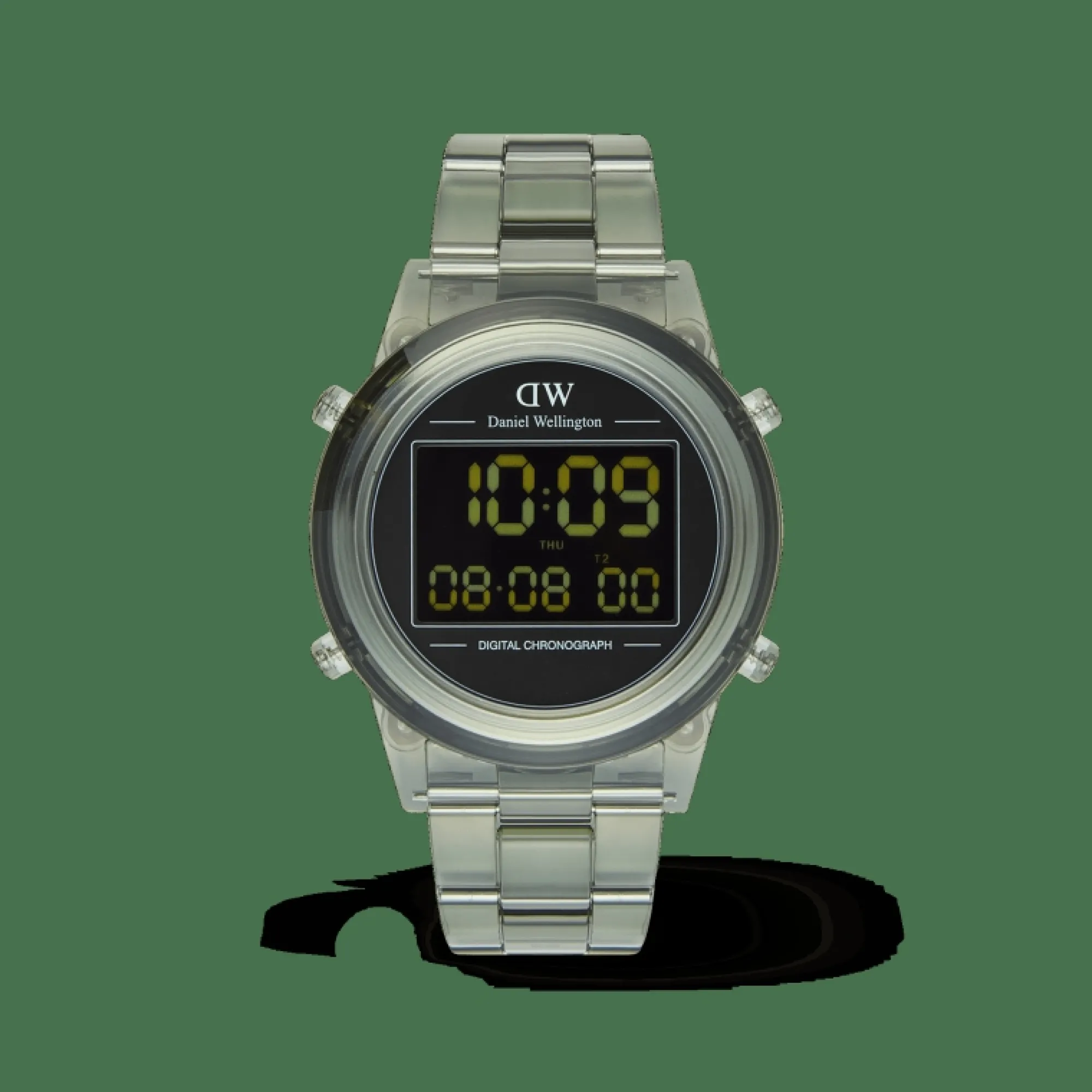 retro_digital_dark_green_6.webp Damen Daniel Wellington Retro Digital