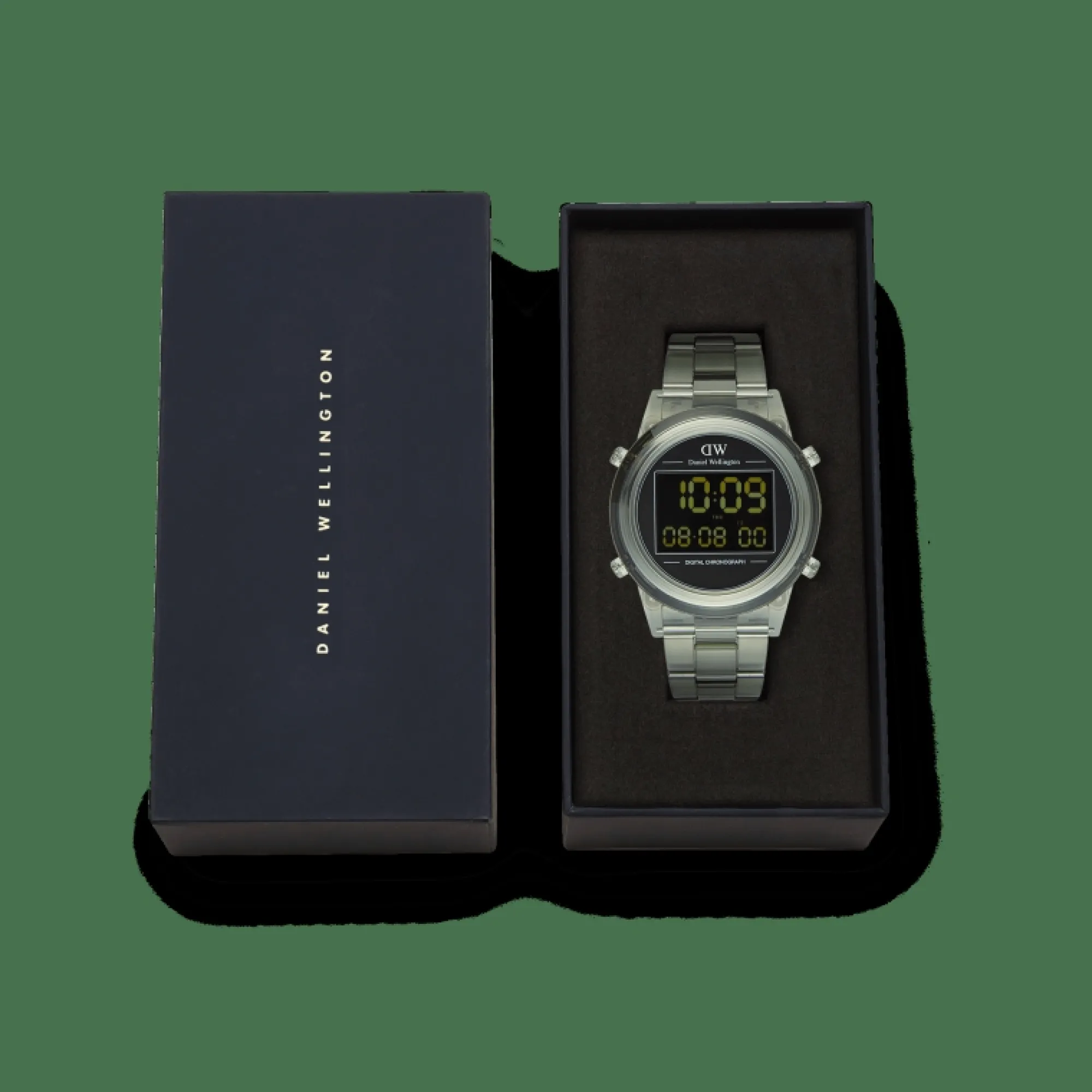 retro_digital_dark_green_7.webp Damen Daniel Wellington Retro Digital